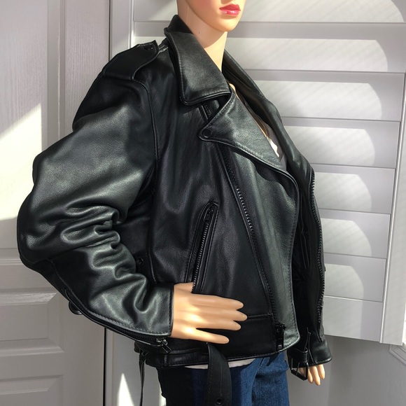 Just Leather San Jose CA CHP Motorcycle Jacket. - Picture 3 of 16